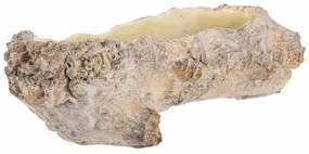 Husă pentru flori cu rădăcină scobită, 35 x 16 x11 cm, beton