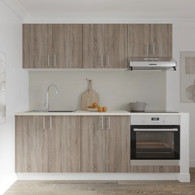 Corp haaus Karo, Stejar Sonoma Inchis/Alb, 60 x 50 x 80 cm