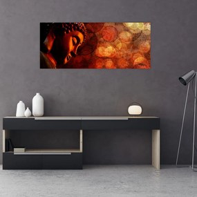 Tablou - Buddha în nuanțe roșii (120x50 cm)
