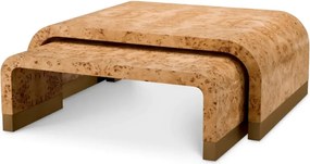 Set 3 Masute design LUX, Furnir Burl Mappa, Maro, Quinton