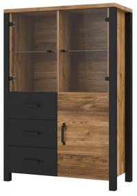 Vitrină Olan 3D3S (appenzeller + Negru). 1096855