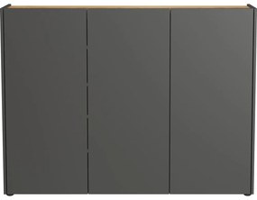 Pantofar gri antracit cu aspect de lemn de stejar 138x105x25 cm Libbiano – Germania