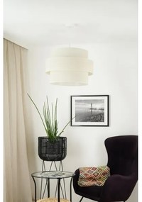 Lustră pe cablu Brilagi SPACE YUTE 1xE27/15W/230V d. 50 cm crem/alb