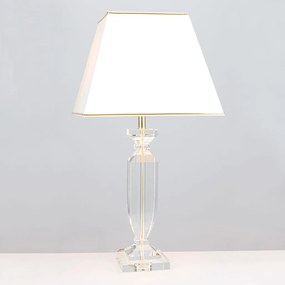 Veioza design decorativ cu cristal K9 POKAL crem/auriu