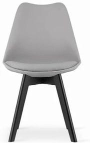 Scaun de sufragerie gri stil scandinav Dark-Basic