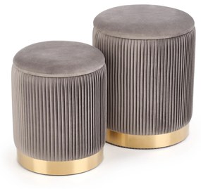 Set 2 buc. taburete Solo (gri). 1008089
