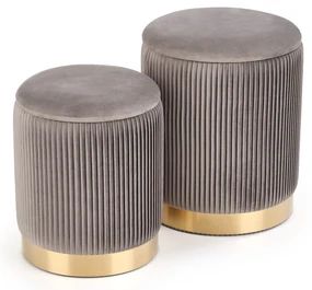 Set 2 buc. taburete Solo (gri). Promo -6%. 1008089
