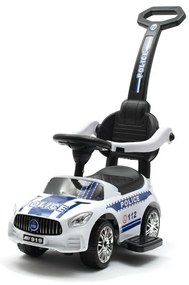 Mașinuță Baby Mix pentru copii cu sunet și barăde ghidare Raft, alb