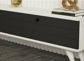 Măsuță TV Alberi Alb și Antracit