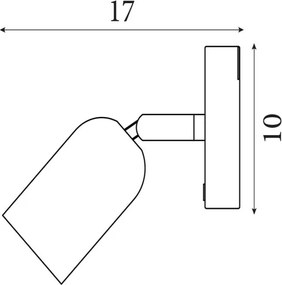 Searchlight 23350GR - aplică de perete LED CONE, reîncărcabilă și reglabilă, 1,5W/5V, verde