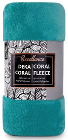 Carbotex Pătură din microfibră turcoaz, 150 x 200c m