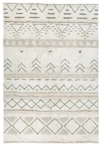 Covor crem lavabil/țesut manual din lână 170x240 cm Lakota Day – Lorena Canals