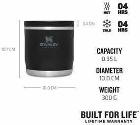 Stanley Adventure To-Go Food Thermos 350 ml NegruNegru