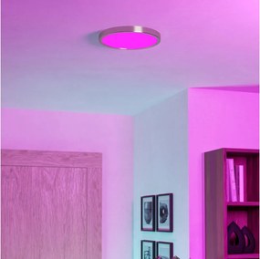 Eglo 901382 - Plafonieră LED RGBW pentru baie, dimabilă FUEVA-Z, LED 14,3W/230V, 27,8 cm, IP44, crom