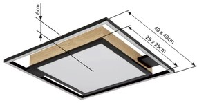 Plafonieră LED dimabilă Globo 67283-40 JORRY LED/40W/230V + telecomandă