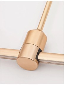 Sistem tubular magnetic-decorativ GRAMMI 03 H-35cm, auriu satinat