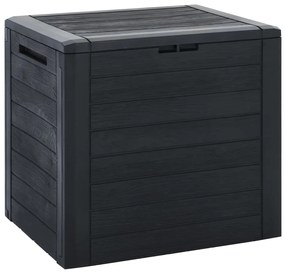 152195 vidaXL Ladă depozitare de grădină antracit 58,5x46x55 cm polipropilenă