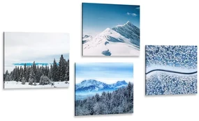 Set tablouri frumusețile naturii înzăpezite