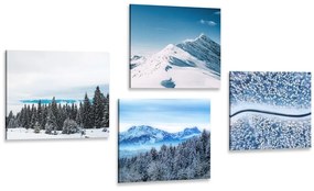 Set tablouri frumusețile naturii înzăpezite