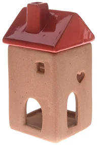 Lampă ceramică pentru aromaterapie Red House, 7,5x 15 x 7,5 cm