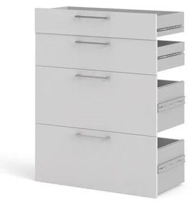 Dulap Modulo 89 x 40 x 113 cm, sertare, alb