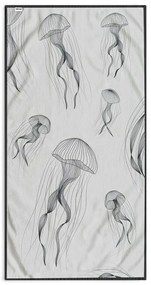 DecoKing Prosop de plajă Jellyfish , 90 x 180 cm