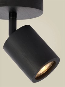 Spot aplicat directionabil din bambus negru Java