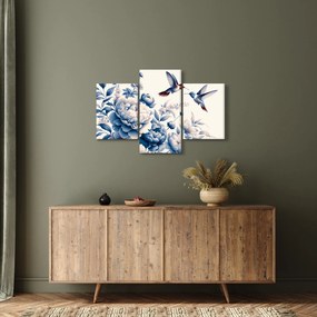 Tablou - Colibri deasupra florii (90x60 cm)