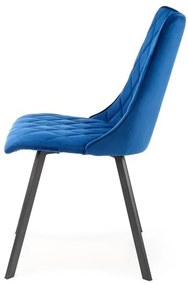Scaun K450 velvet bleumarin
