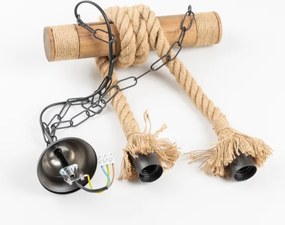 Lustră pe lanț Brilagi KOS 2xE27/60W/230V fag