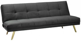 Canapea extensibila Culoare gri, MORITZ VELVET
