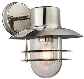 Endon 74703 - Aplica de perete pentru exterior JENSON, 1xE27/40W/230V, IP44, crom lucios