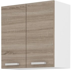 Raft de bucătărie superioară Domton 60 G-60 2F (alb + stejar trufe sonoma). 1033027