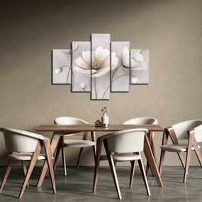 Tablou cu florile albe (150x105 cm)