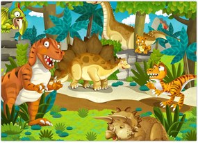 Tablou - Dinozaurii (70x50 cm)