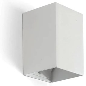 Aplica perete aluminiu alb, 1xGU10, LUNE square