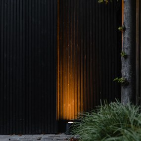 Proiector de grădină modern negru rotund IP65 AR111 - Lennard