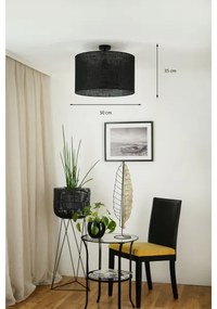 Brilagi - Lustr TUBES ROLLER 1xE27/15W/230V pr. 50 cm negru montat