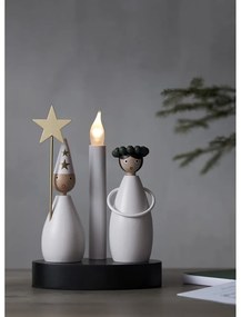 Decorațiune luminoasă alb-negru de Crăciun Christmas Joy – Star Trading