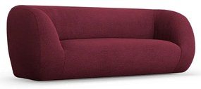 Canapea burgundy cu tapițerie din stofă bouclé 210 cm Essen – Cosmopolitan Design