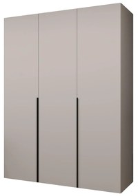 Dulap de haine 150 cm Alice 1 (Cașmir + Negru). 1126110