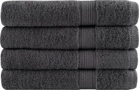 vidaXL Prosoape premium, SOLUND 4 buc. antracit 100x200cm 600gsm