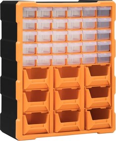 vidaXL Organizator cu 39 de sertare, 38x16x47 cm