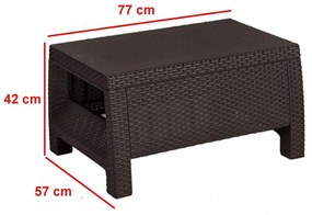 Set mobilier de grădină pentru balcon Corowa, maro