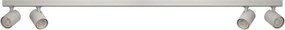 Plafoniera liniara alba cu 4 spoturi EXO 4, 120cm