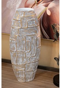 Vază aurie din polirășină (înălțime 59,5 cm) Eclips – Mauro Ferretti