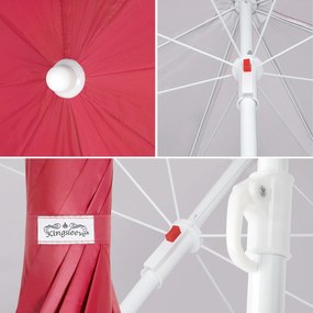 Deuba Umbrelă Crete Ø200 cm - roșu