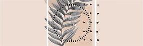 Tablou - Foaie ilustrată N⁰2 (cu ceas) (90x30 cm)