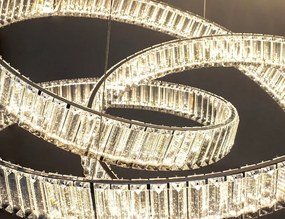 Lustra LED moderna design deosebit CHARMES 80 crom