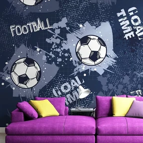 Tapet minge de fotbal în mov